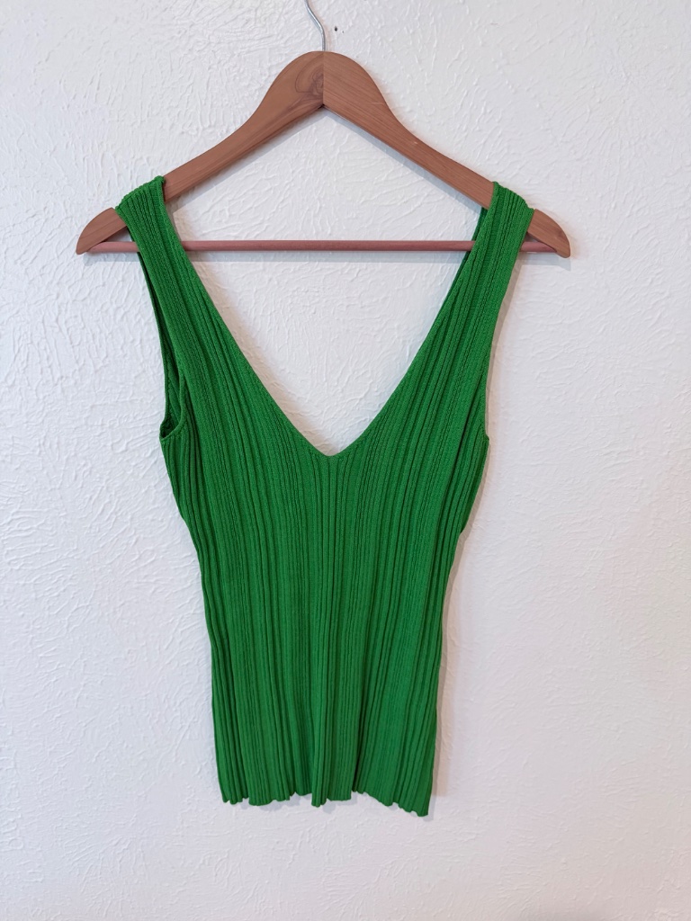 Nwt Ginia Brianna Knit Singlet Emerald Green Sz S — image 3 of 5